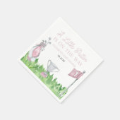 Een beetje Putter Pink Golf Baby shower Servet (Hoek)