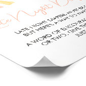 Een beetje Ray van de zon Late Night Luiers Poster (Hoek)