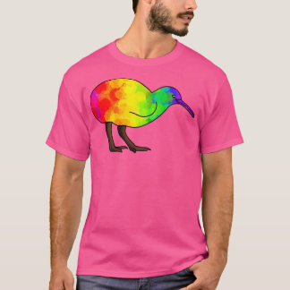 Een beetje regenboog Kiwi T-shirt