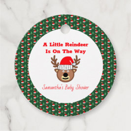 Een beetje rendier is onderweg bedankjes labels