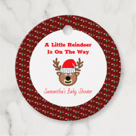 Een beetje rendier is onderweg bedankjes labels