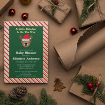 Een beetje rendier is onderweg naar Baby shower