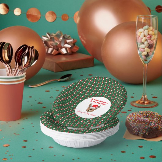 Een beetje rendier is onderweg papieren kommen (Multi)