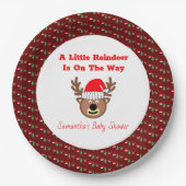 Een beetje rendieren is onderweg Bord papier (Voorkant)