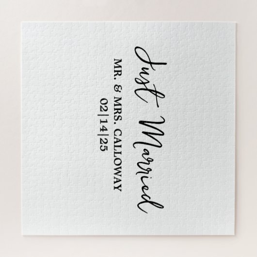 Een beetje retro is net getrouwd legpuzzel (Horizontaal)