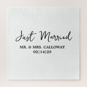 Een beetje retro is net getrouwd legpuzzel