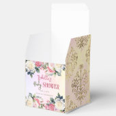 Een beetje Roos Bloemen Meisje Baby shower Dank u Bedankdoosjes (Geopend)