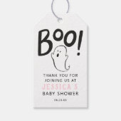Een beetje roze Baby shower voor Boo Cadeaulabel (Voorkant)