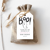 Een beetje roze Baby shower voor Boo Cadeaulabel