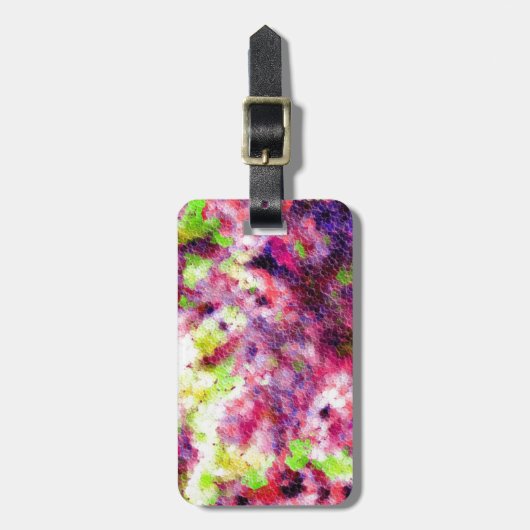 Een beetje roze, een Abstract Bagagelabel (Voorkant verticaal)
