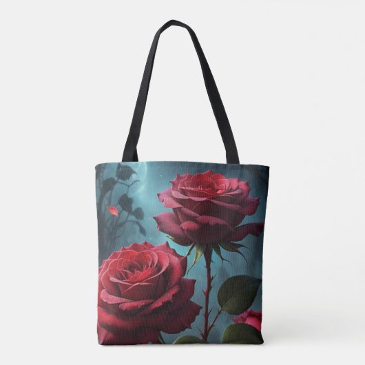 Een beetje rozig tote bag (Achterkant)