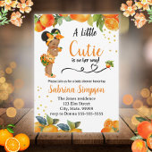 Een beetje schatje is op komst Baby Shower Uitnodi Kaart