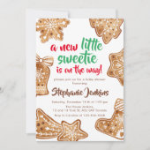 Een beetje schatje is op weg cookie Baby shower Kaart (Voorkant)