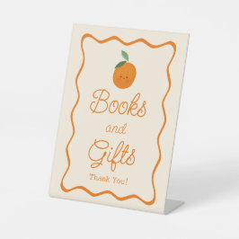 Een beetje schattig Baby shower Boeken & geschenke Reclamebord Met Voetstuk