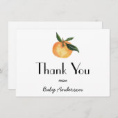 Een beetje schattig Baby shower dank je Bedankkaart (Voorkant / Achterkant)