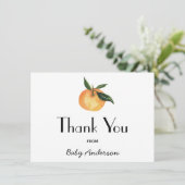 Een beetje schattig Baby shower dank je Bedankkaart (Staand voorkant)