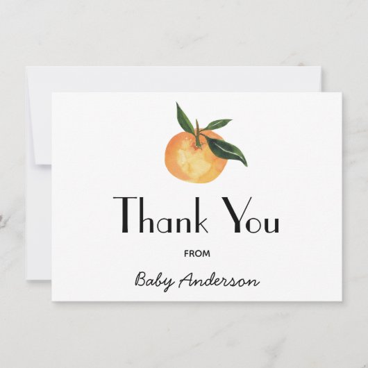 Een beetje schattig Baby shower dank je Bedankkaart (Voorkant)