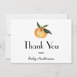 Een beetje schattig Baby shower dank je Bedankkaart