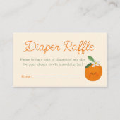 Een beetje schattig Baby shower luier loterij tick Informatiekaartje (Voorkant)
