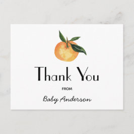 Een beetje schattig Baby shower per post dank u Briefkaart