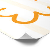 Een beetje schattig citrus baby shower welkomstbor poster (Hoek)