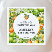 Een beetje schattig citrus groen Baby shower serve Servet