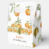 Een beetje schattig citrus verjaardag gunst box bedankdoosjes (Geopend)