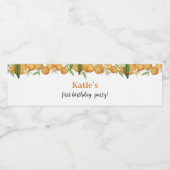 Een beetje schattig citrus verjaardag waterfles la waterfles etiket (Enkel label)