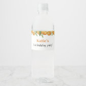 Een beetje schattig citrus verjaardag waterfles la waterfles etiket (Voorkant)
