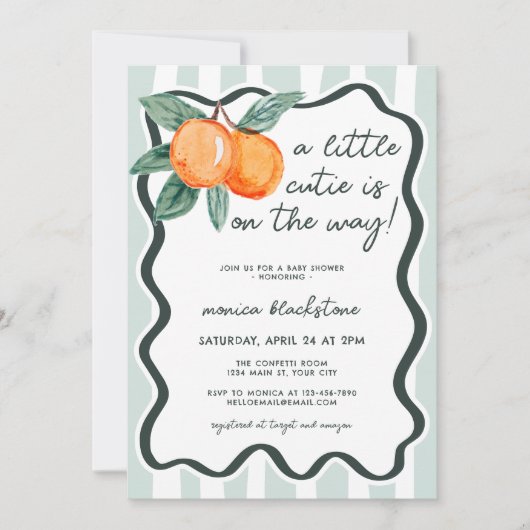 Een beetje schattig genderneutraal Baby shower Kaart (Voorkant)