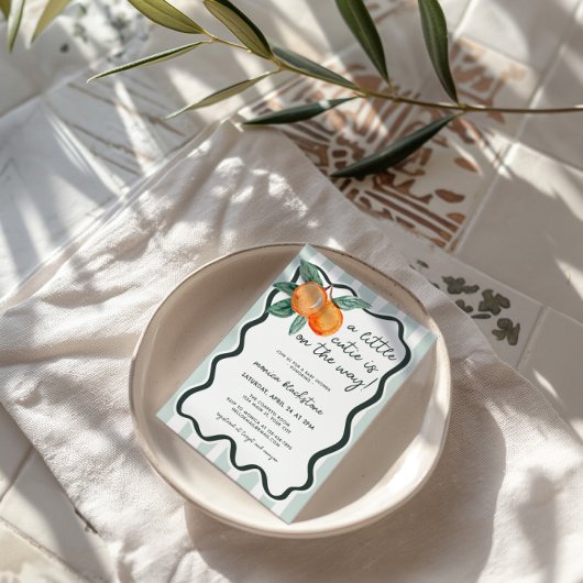 Een beetje schattig genderneutraal Baby shower Kaart