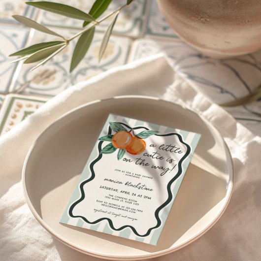 Een beetje schattig genderneutraal Baby shower Kaart