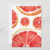 Een beetje schattig grapefruit citrus Baby shower Kaart (Achterkant)