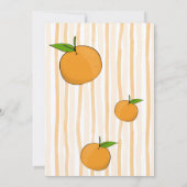 Een beetje schattig grillig citrus baby shower kaart (Achterkant)