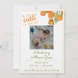 Een beetje schattig is hier geboorte aankondiging