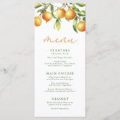 Een beetje schattig is op de weg Baby shower menu (Voorkant)