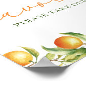 Een beetje schattig is op de weg douche gunst teke poster (Hoek)