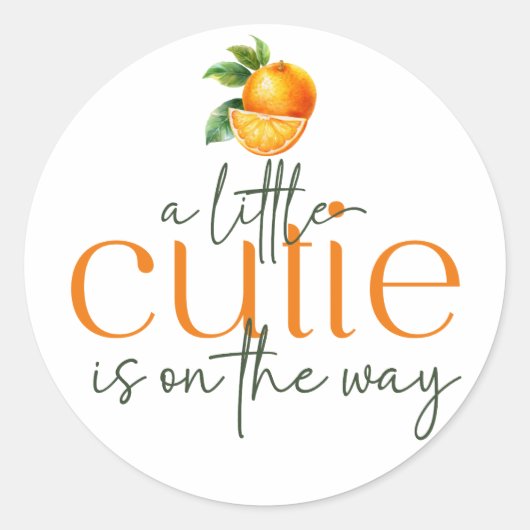 Een beetje schattig is op de weg envelop afdichtin ronde sticker (Voorkant)