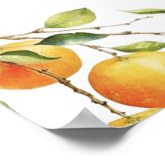 Een beetje schattig is op de weg Oranje welkom Poster (Hoek)