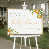 Een beetje schattig is op de weg Oranje welkom Poster