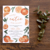 Een beetje schattig is op de weg Sinaasappels Baby Kaart