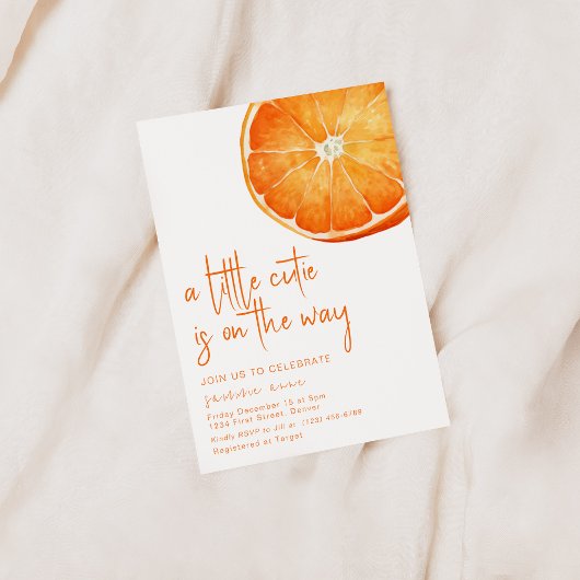 Een beetje schattig is op weg Baby shower uitnodig Kaart