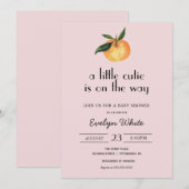 Een beetje schattig is op weg naar Baby shower Kaart (Voorkant / Achterkant)