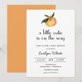 Een beetje schattig is op weg naar Baby shower Kaart (Voorkant / Achterkant)