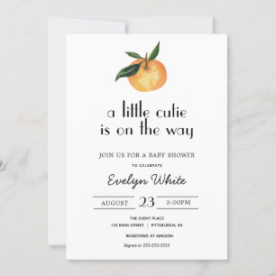 Een beetje schattig is op weg naar Baby shower Kaart
