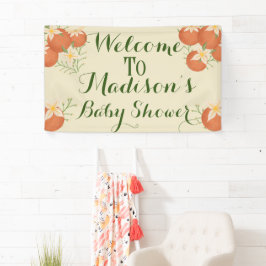 Een beetje schattig is op weg-Oranje, salie Spandoek