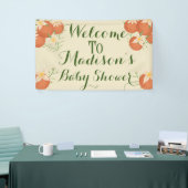 Een beetje schattig is op weg-Oranje, salie Spandoek (Beurs)