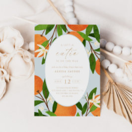 Een beetje schattig | Modern blauw neutraal Baby s Kaart