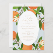 Een beetje schattig | Modern blauw neutraal Baby s Kaart (Voorkant)