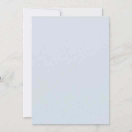 Een beetje schattig | Modern blauw neutraal Baby s Kaart (Achterkant)